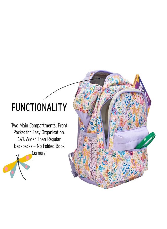 ZOOKEEPER School Bag for Boys & Girls Kids School Bags for 2-5 Years Lightweight, Water-Resistant Backpack for Toddlers, Preschool & Nursery Cute Butterfly Design (Pink, 8L) - Image 2